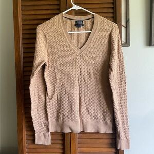 Tommy Hilfiger Knit Light Brown Sweater.